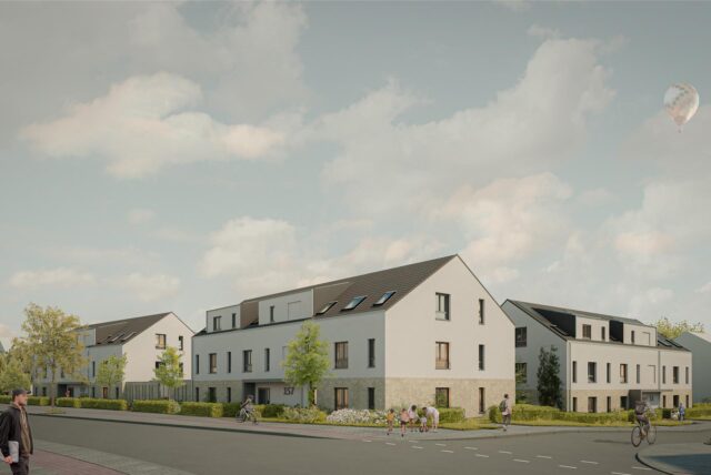 So sollen die neuen Häuser im Bereich Hostedder Straße/Am Brandhof in Grevel aussehen.