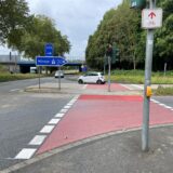 Die neue Asphaltdecke an der Auf- und Abfahrt der A43 an der Akkoallee in Recklinghausen