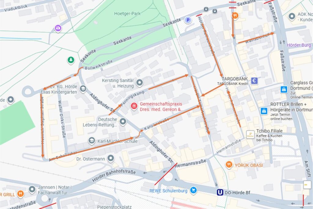 Auf die Hörder Anwohner kommen durch den Triathlon einige Einschränkungen zu.