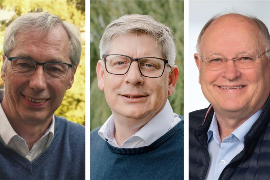 (v.l.): Eckhard Kneisel aus Lünen (Grüne), Oliver Bartosch aus Kamen (SPD) und Wilhelm Jasperneite aus Werne (CDU)