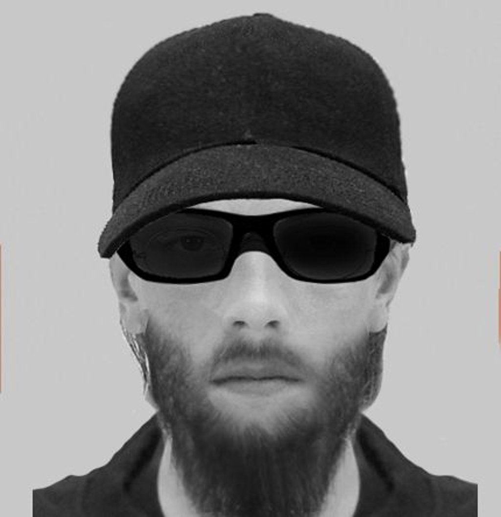 Das Phantombild zeigt den mutmaßlichen Tatverdächtigen.