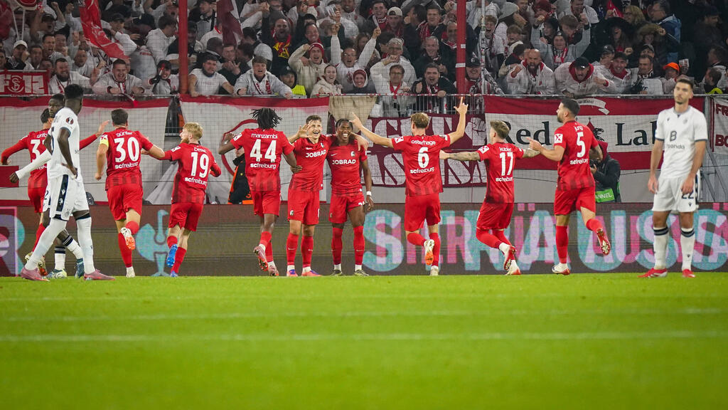 SC Freiburg feiert "Derbysieg" gegen Basel