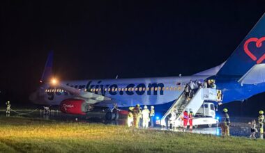 Unwetter am Flughafen Münster: Boeing rutscht fast von der Bahn | News