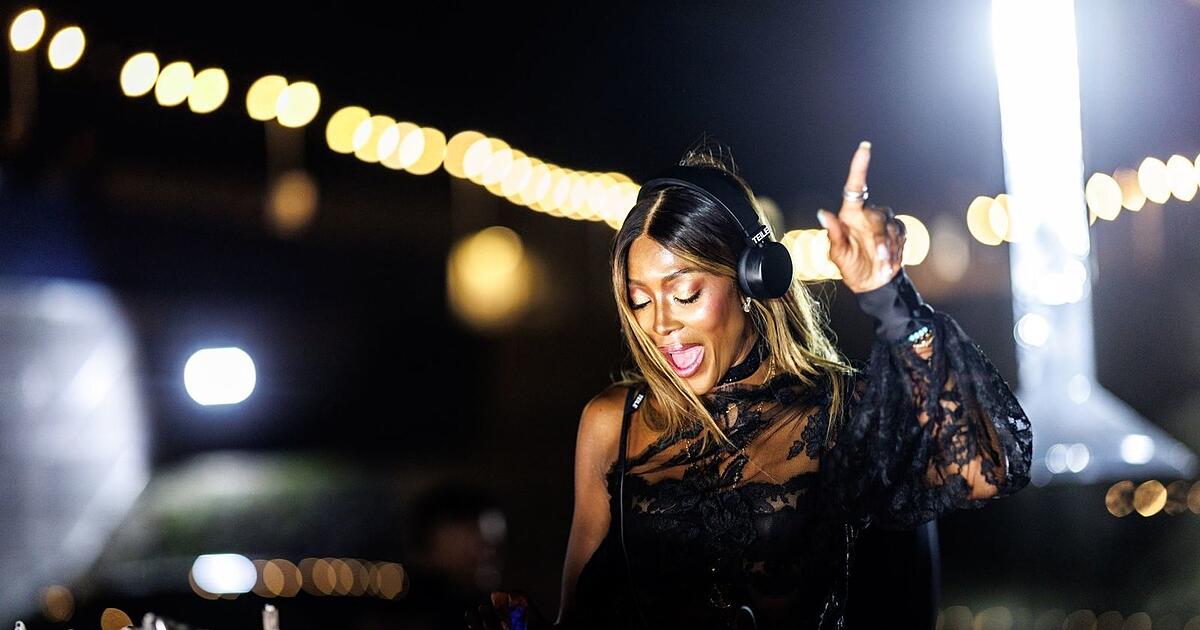Supermodel Naomi Campbell gibt ihr Debüt als DJane