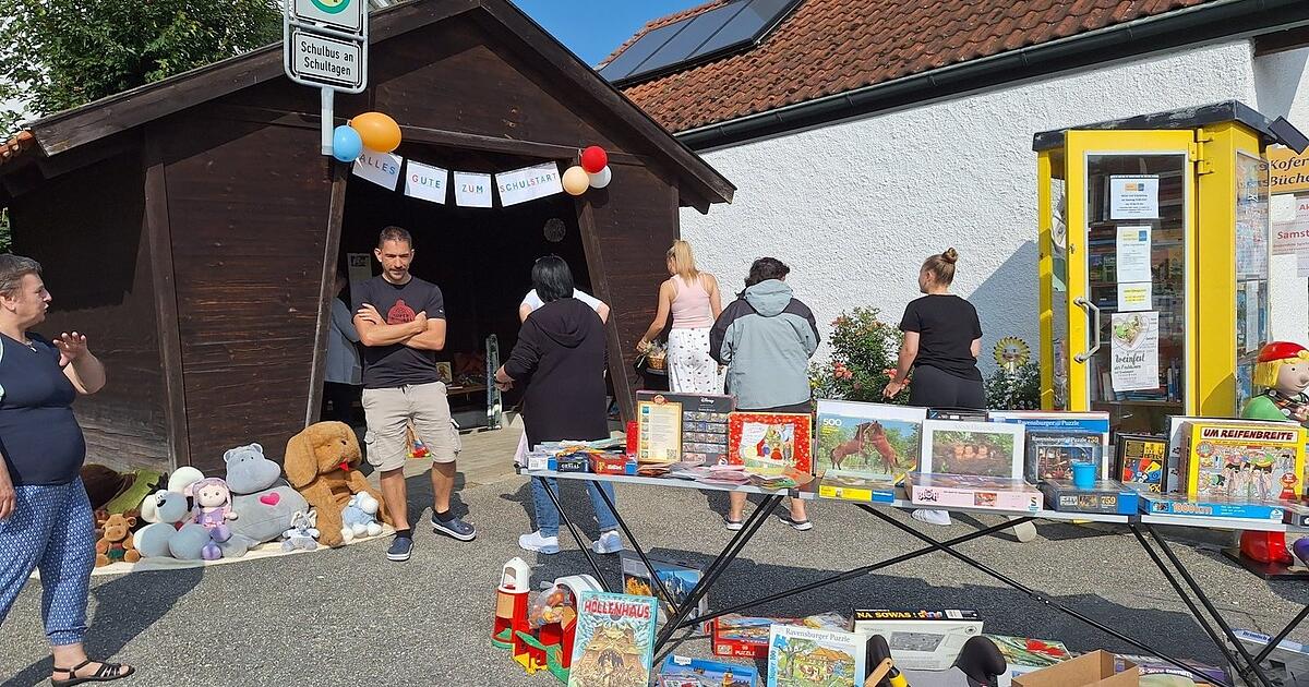 Schulstart am „Koferer Bücherhaisl“ in Ergoldsbach