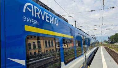 Baustelle auf der Bahnstrecke Augsburg-Ulm