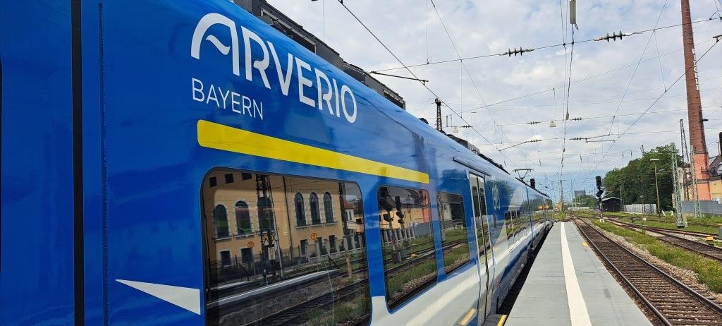 Baustelle auf der Bahnstrecke Augsburg-Ulm