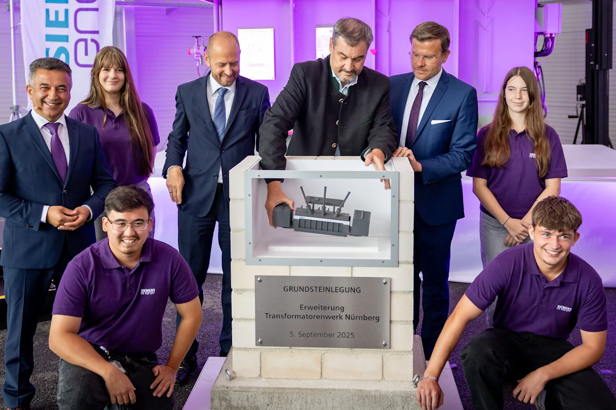 Grundsteinlegung - Siemens Energy erweitert Nürnberger Transformatorenwerk - Bayern