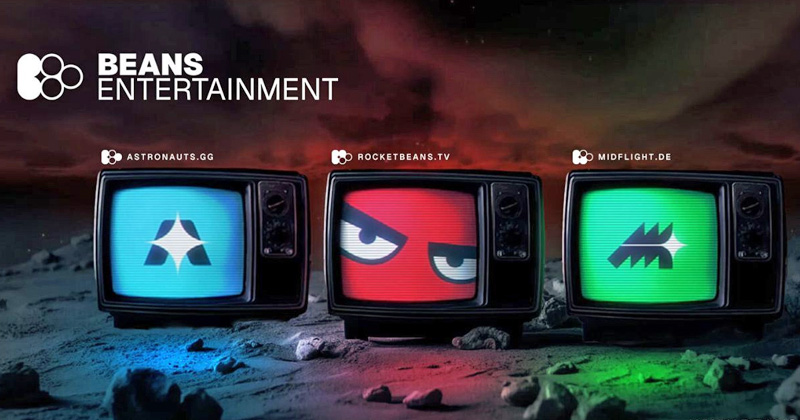 Astronauts, Rocket Beans TV, Midflight - so gliedern sich die Geschäftsbereiche der BEANS Entertainment GmbH.
