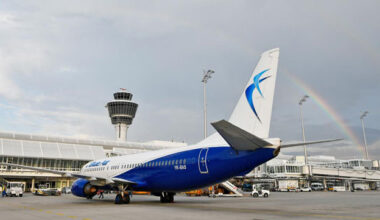 Blue Air Boeing 737 in München