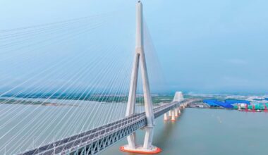 Chinas neue Schrägseilbrücke Changtai bricht mehrere Rekorde