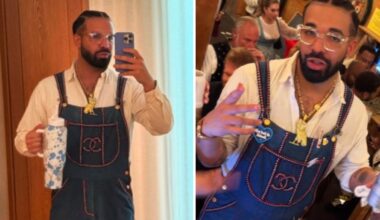 "Too hot to Hendl": Drake sorgt beim Oktoberfest mit speziellem Outfit für Aufsehen