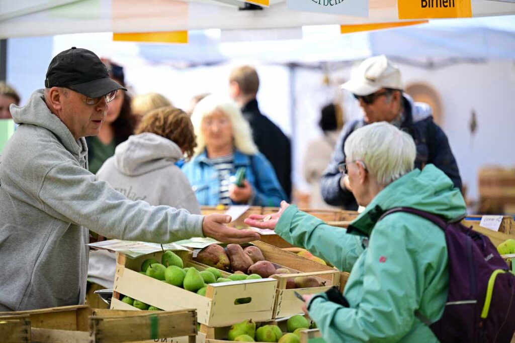Verlaufsstand, Obst udn gemüse