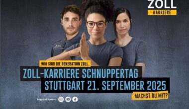 HZA-S: 37 Nachwuchskräfte beginnen ihre Karriere beim Hauptzollamt Stuttgart / ...