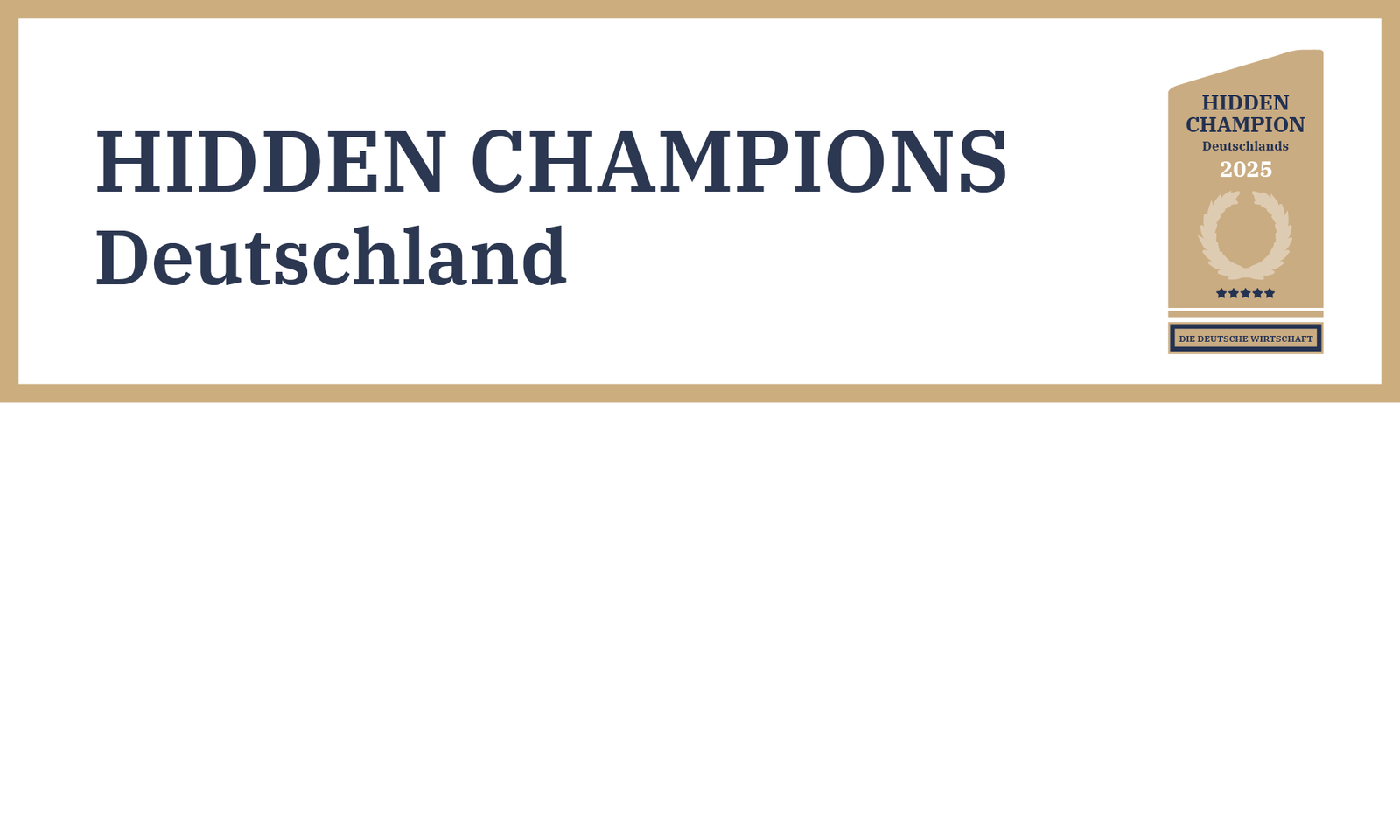 Neu: Die Firmenliste der Hidden Champions Deutschland
