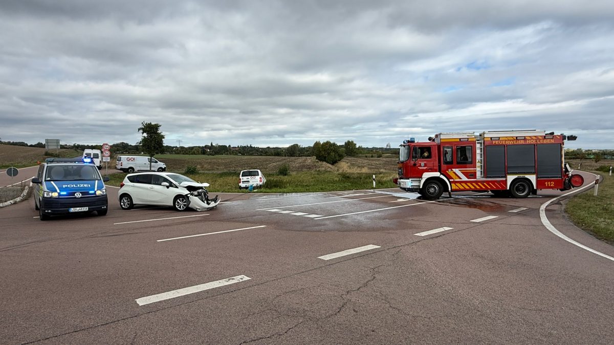 Zwei Verletzte bei Unfall auf dem Autobahnzubringer zur A143 – Du bist Halle