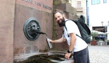 Aus vielen Brunnen sprudelt reines Trinkwasser – nicht nur in Karlsruhe