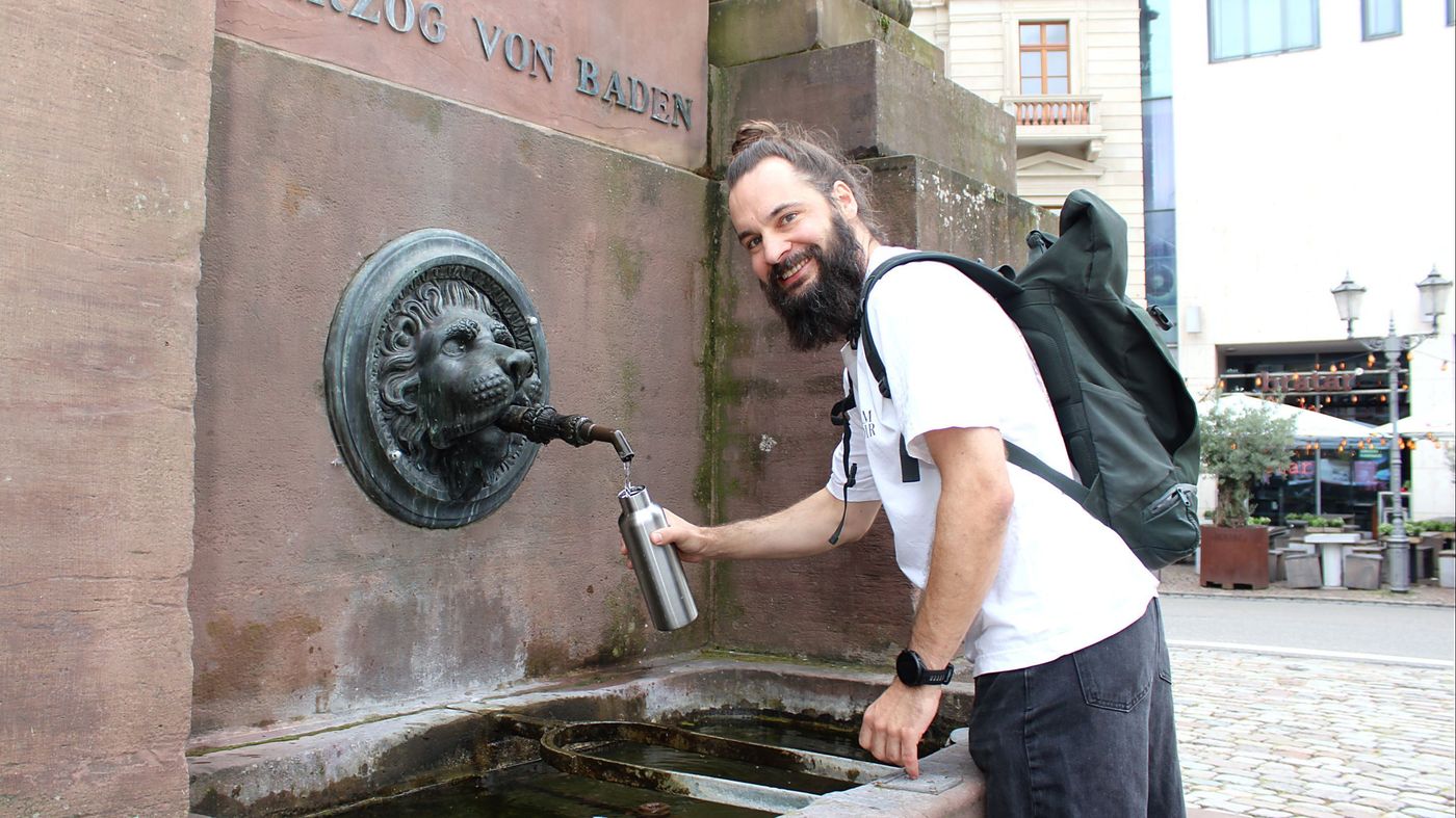 Aus vielen Brunnen sprudelt reines Trinkwasser – nicht nur in Karlsruhe