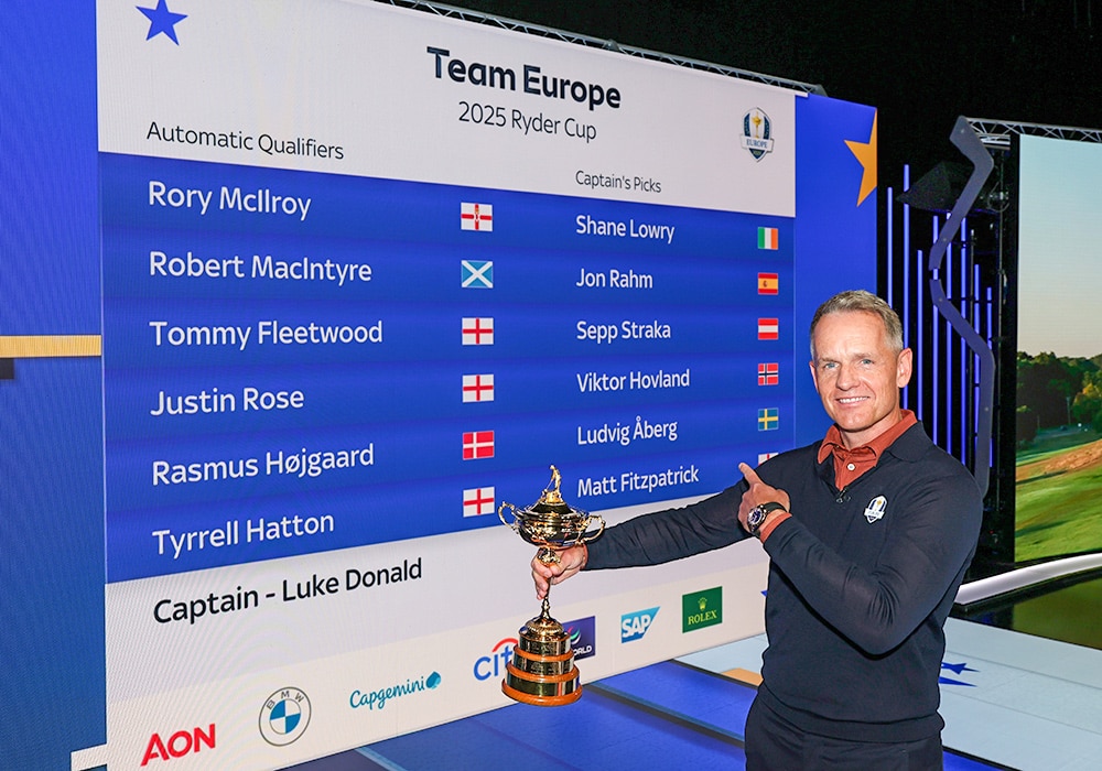 Luke Donald und Team Europe 2025