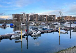 Die Marina im Mainzer Zollhafen im Frühjahr 2025. - Foto: gik