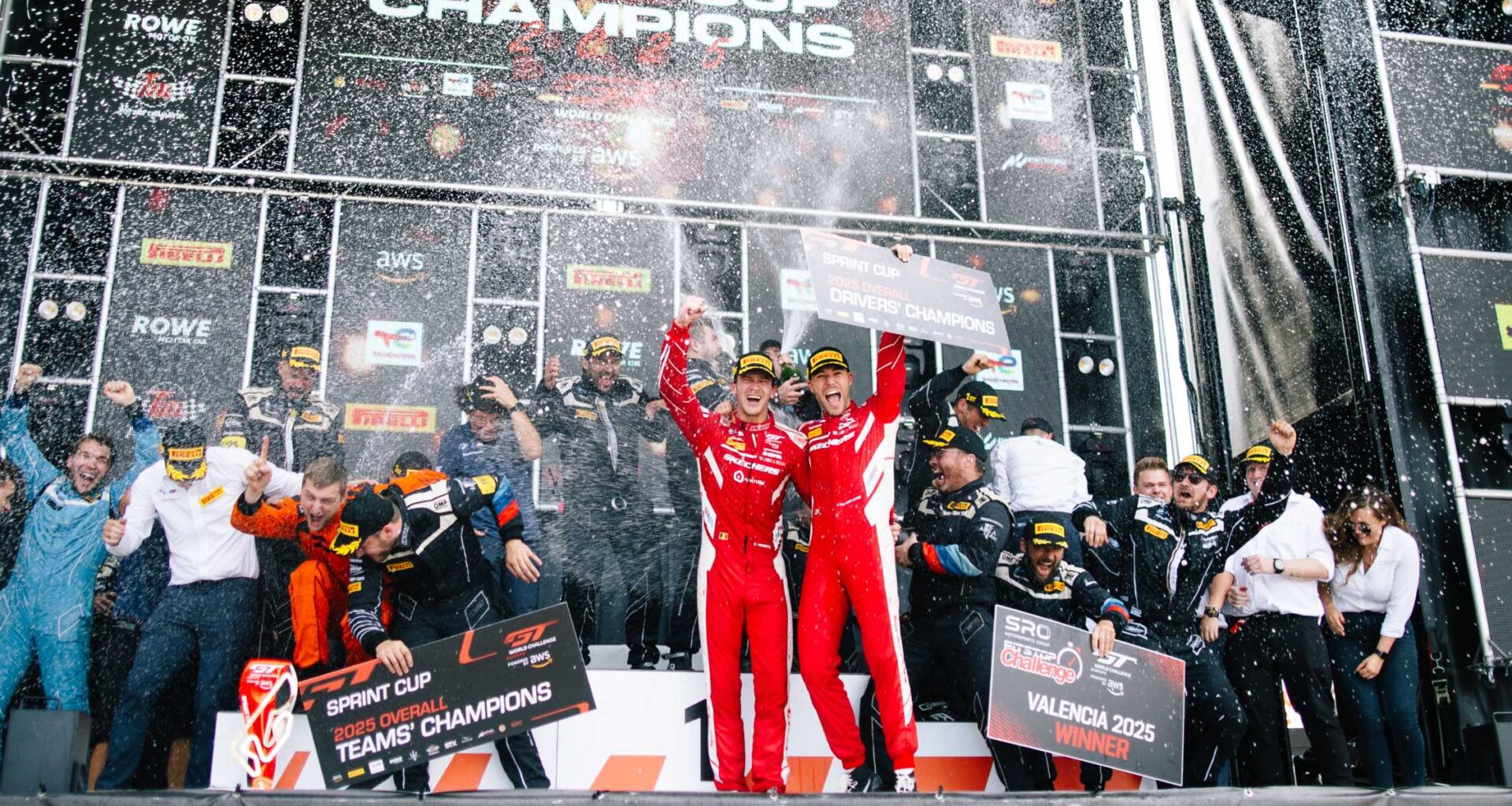 Weerts und van der Linde feiern Sprint Cup Titel im Krimi von Valencia.