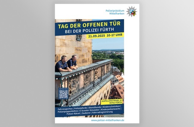 POL-MFR: (885) Tag der offenen Tür der Polizei Fürth - Einladung