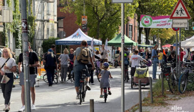 Der diesjährige "Parking Day" fand auf der Geiststraße statt. (Foto: Bührke)