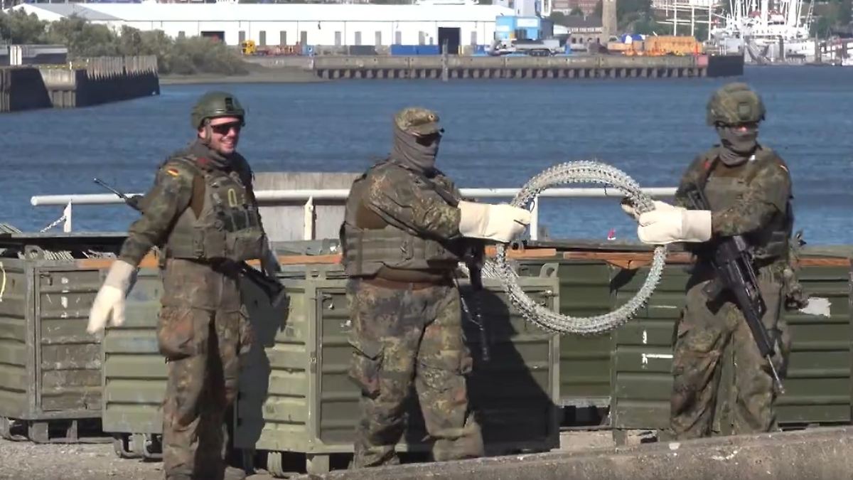 Soldaten, Helikopter, Checkpoints: In Hamburg wird für den Kriegsfall geprobt