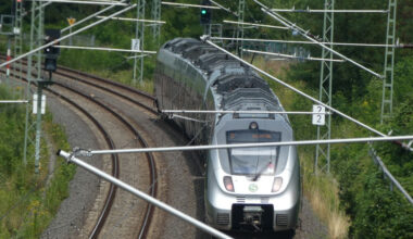 S-Bahn unterwegs in Leipzig.