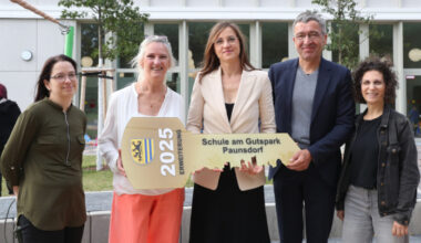 Symbolische Schlüsselübergabe am Gutspark Paunsdorf · Leipziger Zeitung