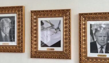 Neue Galerie des Weißen Hauses: Trump ersetzt Biden-Porträt durch Foto eines Automaten