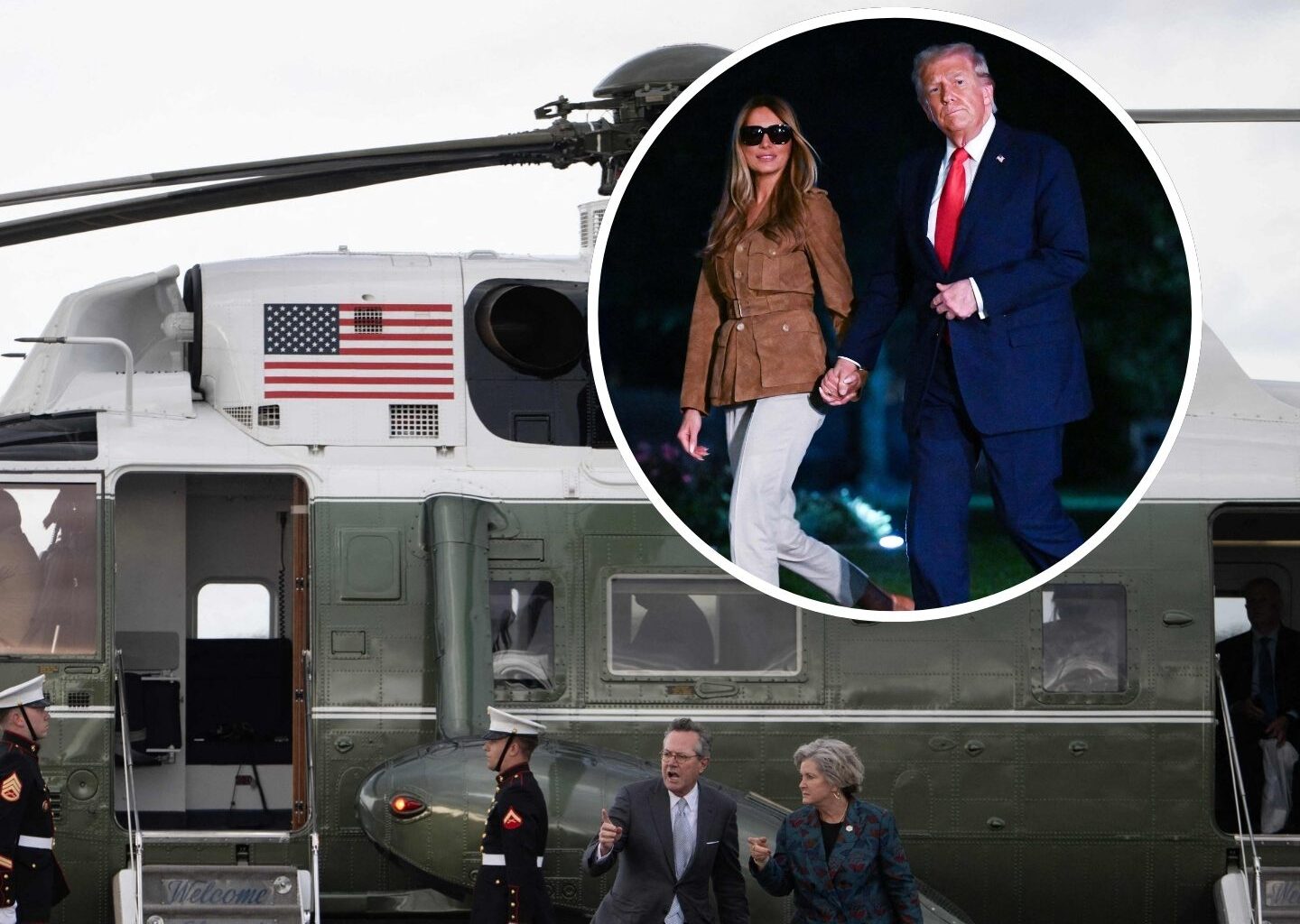 Panne nach UK-Besuch: Helikopter mit Trump an Bord muss zwischenlanden