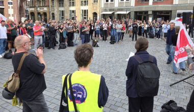 Millionen-Loch treibt Uni-Mitarbeiter auf die Straße + Video · Leipziger Zeitung