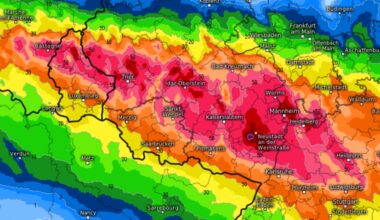 Unwetterwarnung vor Überflutungen und Dauerregen auch in Mainz - Bis Donnerstag können 50 Liter pro Quadratmeter fallen
