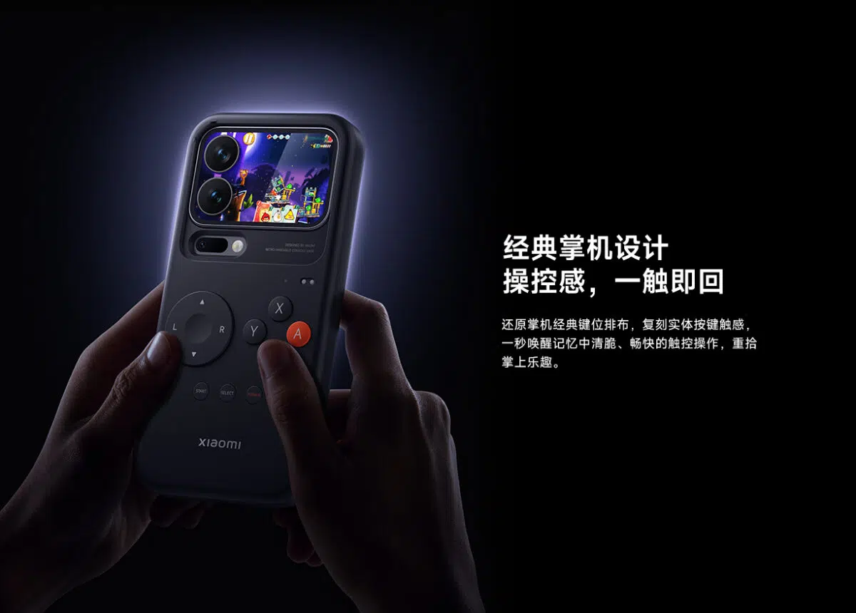 Xiaomi 17 Pro Max Retro Handheld Gaming Case in Hand
