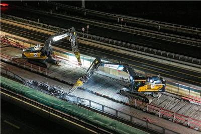 Westhofener Kreuz: Erste Brücke wird abgerissen