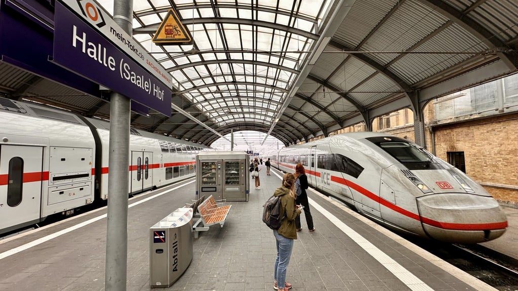 Mit dem ICE geht es ab Dezember regelmäßig von Halle auch in eine große europäische Hauptstadt.