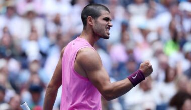 US Open: Carlos Alcaraz lässt gegen starken Jiri Lehecka die Muskeln spielen