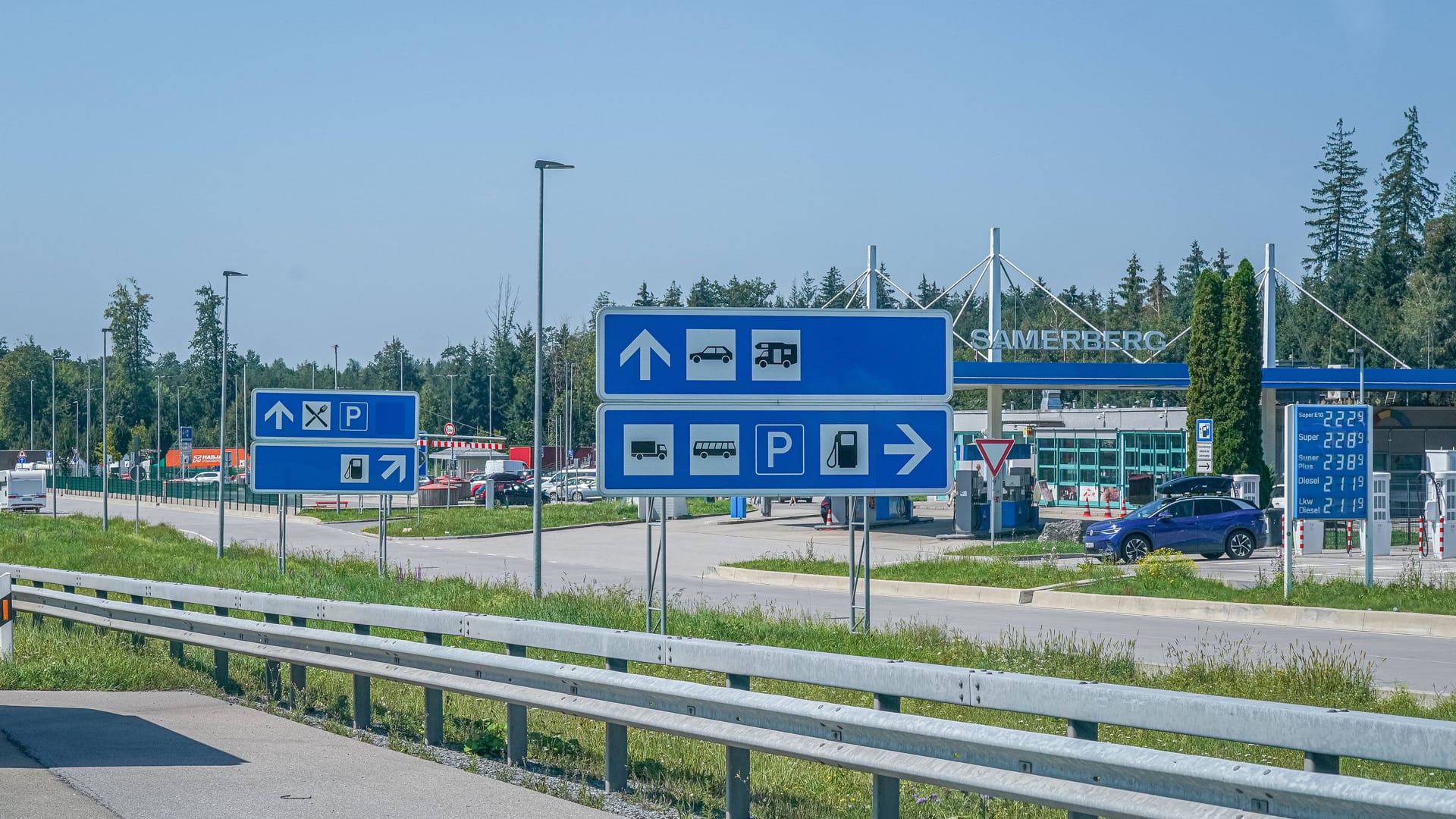 Autobahnraststätte am Samerberg (Archivbild):