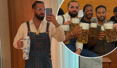 Drake: Rapper feiert in Chanel-Latzhose auf dem Oktoberfest | Unterhaltung