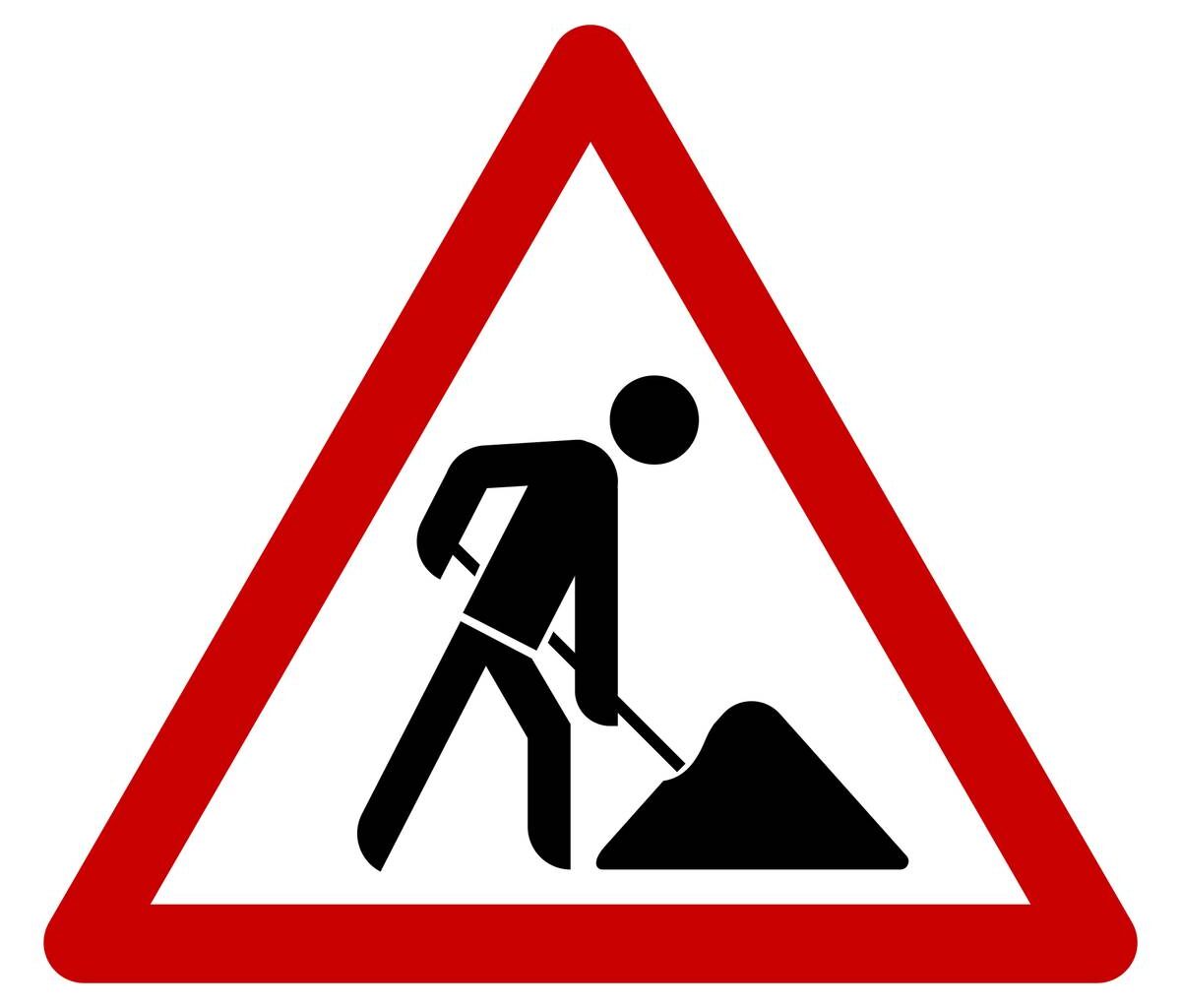 Bauarbeiten an der Frankfurter Straße