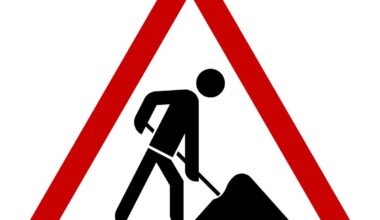 Bauarbeiten an der Frankfurter Straße