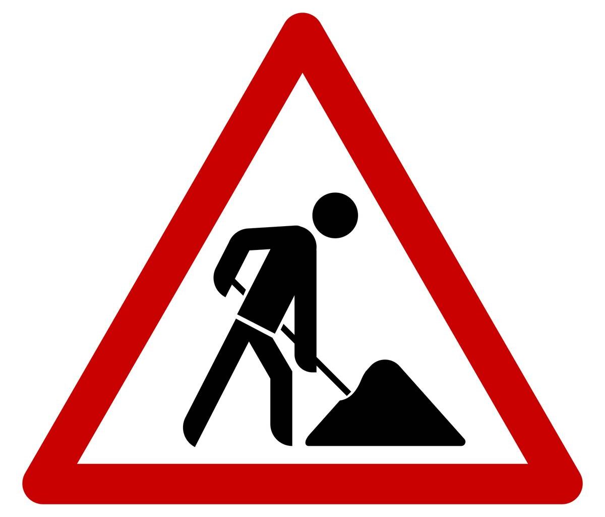 Bauarbeiten auf der Danziger Straße