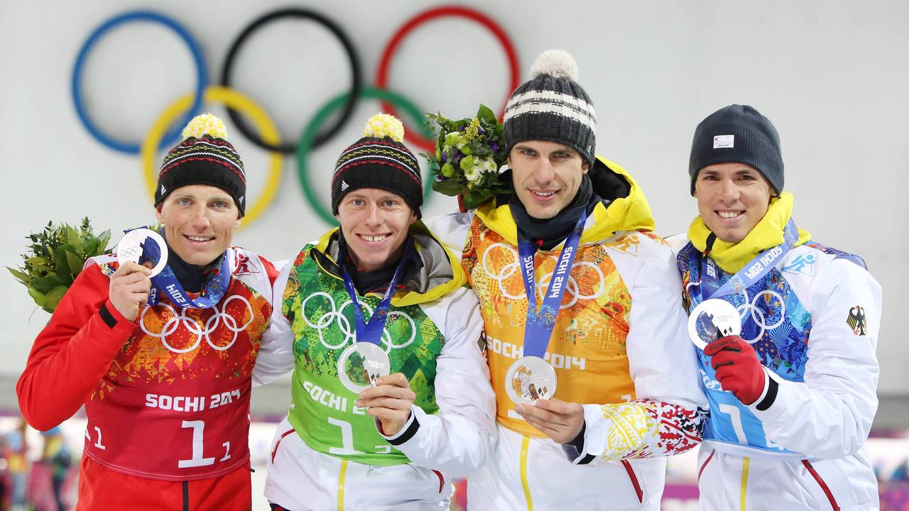 Olympische Winterspiele 2014: Nachträgliches Gold für deutsche Biathleten um Peiffer