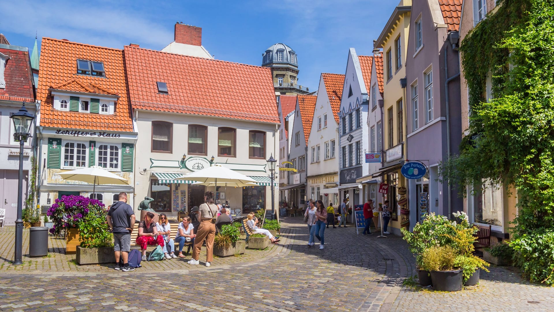 Blick ins Schnoorviertel in Bremen: Seine Geschichte reicht bis ins 13. Jahrhundert zurück.