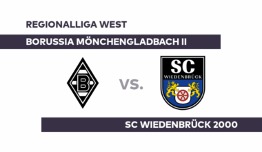 Borussia Mönchengladbach II - SC Wiedenbrück 2000: Wiedenbrück kommt nicht aus dem Keller - Regionalliga West