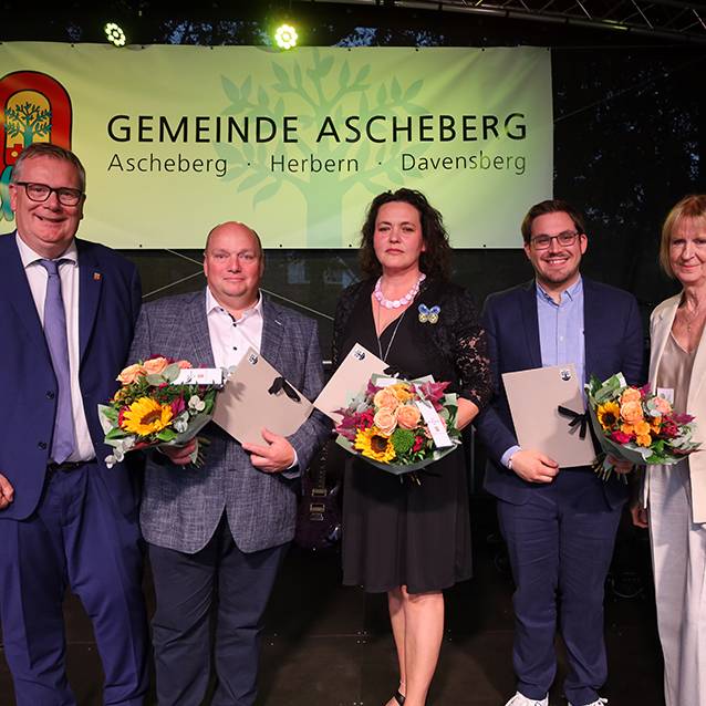 ASCHEBERG: Bürgerpreis für drei Engagierte