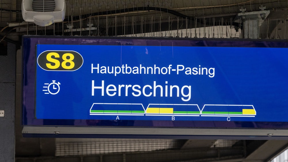 In den grünen Zugteilen ist noch viel Platz, in den gelben Bereichen wird es schon voller.