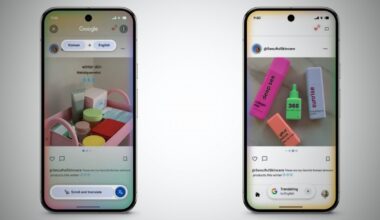 Circle to Search kann jetzt beim Scrollen übersetzen