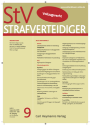 StV Heft 9, Foto: Carl Heymanns Verlag